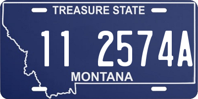 MT license plate 112574A