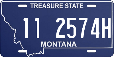 MT license plate 112574H