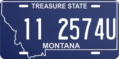 MT license plate 112574U