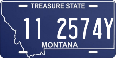 MT license plate 112574Y