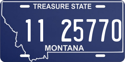 MT license plate 112577O