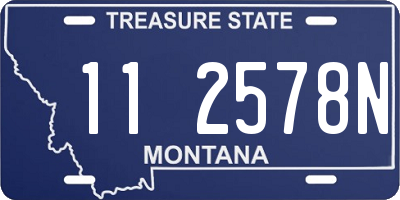 MT license plate 112578N