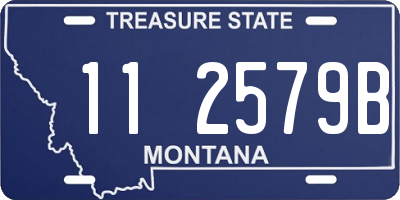 MT license plate 112579B