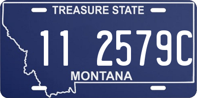 MT license plate 112579C