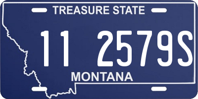 MT license plate 112579S