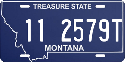 MT license plate 112579T