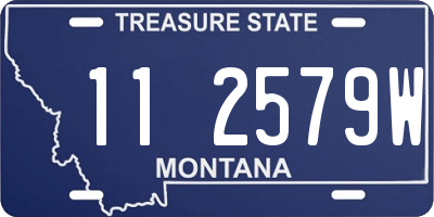 MT license plate 112579W