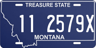 MT license plate 112579X