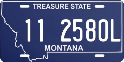 MT license plate 112580L