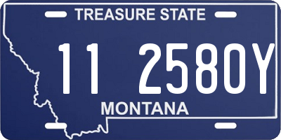 MT license plate 112580Y