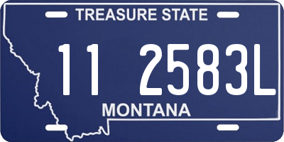 MT license plate 112583L