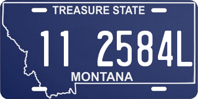 MT license plate 112584L