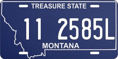 MT license plate 112585L