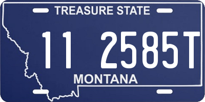 MT license plate 112585T