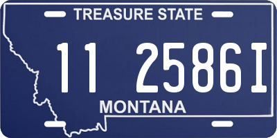 MT license plate 112586I