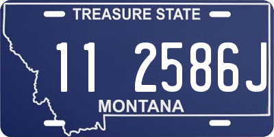 MT license plate 112586J