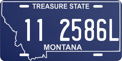 MT license plate 112586L