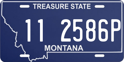 MT license plate 112586P