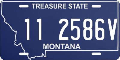 MT license plate 112586V