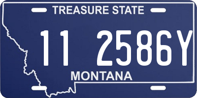 MT license plate 112586Y