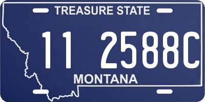 MT license plate 112588C