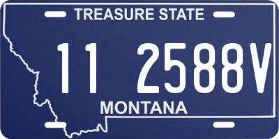 MT license plate 112588V