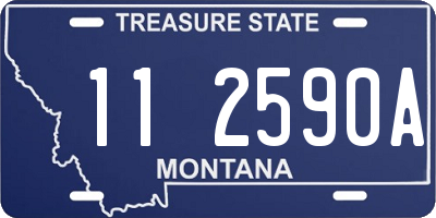 MT license plate 112590A