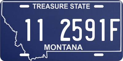 MT license plate 112591F