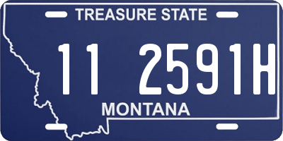 MT license plate 112591H