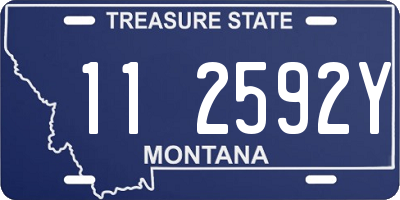 MT license plate 112592Y