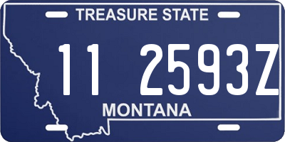 MT license plate 112593Z