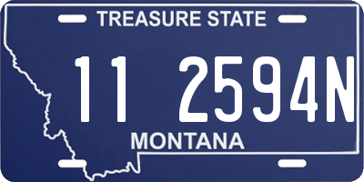 MT license plate 112594N