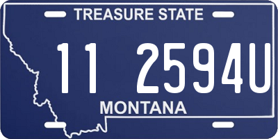 MT license plate 112594U