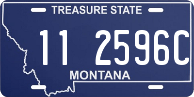 MT license plate 112596C