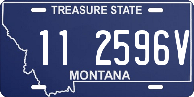 MT license plate 112596V