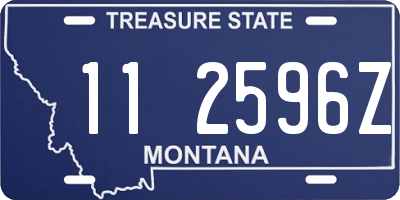 MT license plate 112596Z