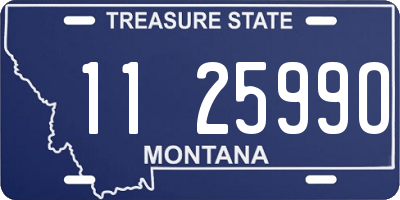 MT license plate 112599O