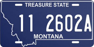 MT license plate 112602A