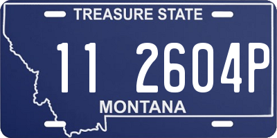 MT license plate 112604P