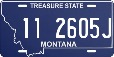 MT license plate 112605J