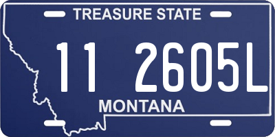 MT license plate 112605L