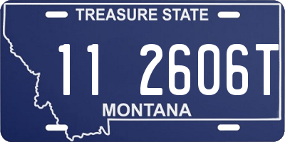 MT license plate 112606T