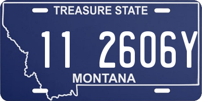 MT license plate 112606Y
