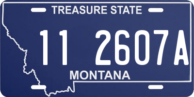 MT license plate 112607A