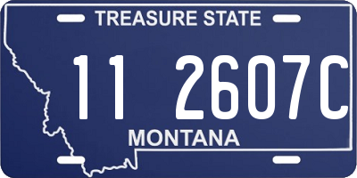 MT license plate 112607C