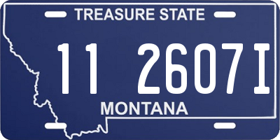 MT license plate 112607I