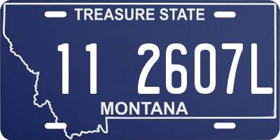 MT license plate 112607L