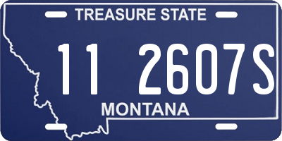 MT license plate 112607S