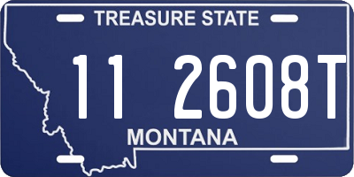 MT license plate 112608T