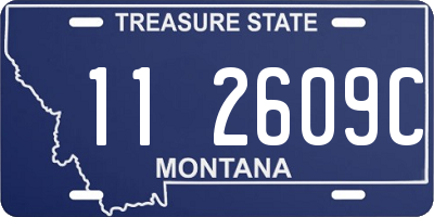 MT license plate 112609C